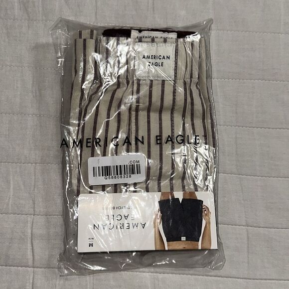 AE Men’s Cream Stripe Stretch Boxer Short - Picture 7 of 10